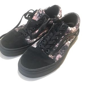 VANS Midnight Floral 7.5 Sneakers Suede Velvet